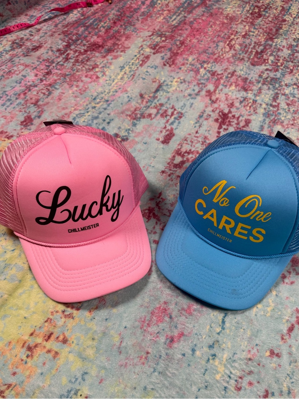 🦋Lot 2 Pink and Blue Mesh Trucker Hat